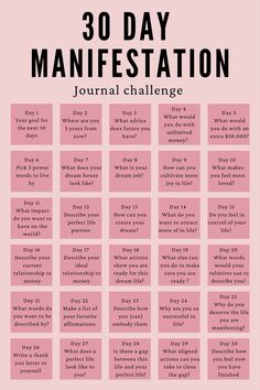 30-Day Manifestation Challenge. Journal prompts to figure out your dreams and how to manifest them ✨#manifestation #journalprompts #dreamlife