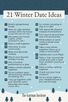 the winter date ideas list is shown