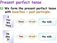 the present perfect tense worksheet