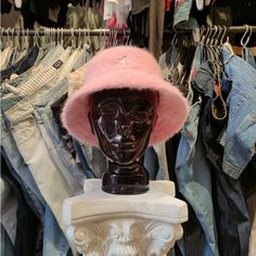 Kangol Furgora Bucket Hat - Pepto Nwt Angora Material Pink Flat Brim Bucket Hat, Pink Brimmed Bucket Hat For Winter, Pink Winter Bucket Hat With Short Brim, Pink Winter Bucket Hat, Pink Brimmed Cloche Hat, Pink Winter Bucket Mini Hat, Pink Bucket Hat For Winter, Trendy Pink Bucket Hat For Winter, Kangol Bucket Hat