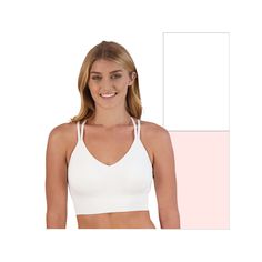 Update your foundations collection with this juniors' 2-pack lightly lined strappy seamless bralette set from SO. Click on this INTIMATES & SLEEPWEAR GUIDE to find the perfect fit and more! Update your foundations collection with this juniors' 2-pack lightly lined strappy seamless bralette set from SO. Click on this INTIMATES & SLEEPWEAR GUIDE to find the perfect fit and more! FEATURES Includes: 2 bralettes Featuring a wireless, seamless construction, this juniors' SO strappy ribbed bralette mak Trendy White Sports Bra With Built-in Bra, Spring Strappy Sports Bra With Built-in Bra, Solid Color Seamless Strappy Sports Bra, White Seamless Sports Bra With Spaghetti Straps, Seamless Strappy Stretch Bra, Seamless Stretch Strappy Bra, Strappy Seamless Stretch Bra, Trendy Seamless Bra, Supportive Seamless White Nursing Bra