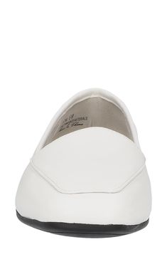 The simplistic design makes this squared toe flat easy to style with any outfit. Comfort cushioned insole Synthetic upper, TPR sole Imported Street Shoes, Easy Street, Simplistic Design, Nordstrom Rack, Loafers, Nordstrom, Design