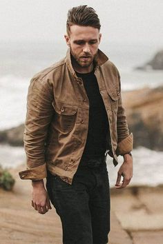 Huge Men's Fall Style Layering Inspiration Gallery | Primer Revival Clothing, Waxed Jacket, Styling Outfits, Outdoor Jackets, 2016 Menswear, Mens Jackets Casual, Fashion 2016