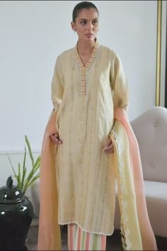 Silk Straight Kurta With Naqshi Detailing, Silk Lawn Suit With Naqshi On Straight Kurta, Designer Silk Lawn Suit With Embroidered Border, Slub Silk Lawn Suit With Resham Embroidery, Straight Kurta Lawn Suit With Sheer Dupatta, Straight Kurta Cotton Silk Lawn Suit With Printed Motifs, Cotton Silk Churidar With Naqshi Straight Kurta, Straight Kurta Raw Silk Salwar Kameez With Printed Motifs, Chanderi Anarkali Set With Naqshi Embroidery