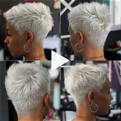 + + undercut pixie haircut for thick hair round face, undercut pixie haircut for older women.. Haircut Design, Short Hair Images, Prom Hairstyles For Short Hair, Short Hair Undercut, Super Short Hair, Short Layered, Undercut Pixie