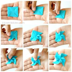 step by step instructions on how to make origami stars for kids and adults