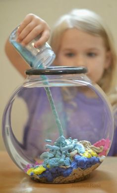 Make your own MAGIC AQUA SAND. This stuff is SO COOL! The sand is waterproof and reacts to liquid in such a unique way, allowing kids to build amazing underwater castles and sculptures. Sand Recipe, Sands Recipe, Science For Kids, Craft Activities For Kids, Fun Science, The Sand, Crafts To Do, Craft Activities, Projects For Kids