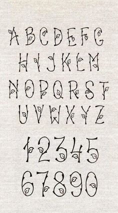 the letters and numbers are drawn in black ink on white paper, which has been handwritten