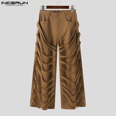 SPECIFICATIONS Brand Name: INCERUN Applicable Season: Four Seasons Origin: Mainland China CN: Guangdong Material: POLYESTER Applicable Scene: CASUAL Pant Style: STRAIGHT Style: Casual Model Number: Weaving Decorative Casual Straight Leg Pants Thickness: midweight Waist Type: MID Decoration: none Gender: MEN Item Type: full length Place Of Origin: China (mainland) Closure Type: Elastic Waist Fabric Type: Broadcloth Length: full length Front Style: Pleated Fit Type: LOOSE Color: Black,Blue,Brown Size: S,M,L,XL,2XL,3XL,4XL,5XL,Plus Size Size:S,M,L,XL,2XL,3XL,4XL,5XLFabric Material:100%PolyesterColor:Black,Blue,BrownSuitable Type:FitStyle:BasicsOccasion:LeisurePattern:Solid colorThickness:ModerationProduct Description:Men's solid color long pants.Label: YesPackage Included:1 * Pants Please not Casual Straight Leg Pants, Casual Pants Style, Style Trousers, Romper Suit, Trouser Style, Fashion Mens, Belt Tying, Brunei, Tie Belt