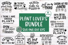 plant lovers bundle svg dxf files