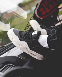 New heat on the block. The all-new Jordan 4RM is coming in an all-new black/sai... - addstylers.com Nyc Street Style, Streetwear Sneakers, Swag Shoes, Newest Jordans, Good Music, New Black, Sneakers Nike, Jordan, Stuff To Buy