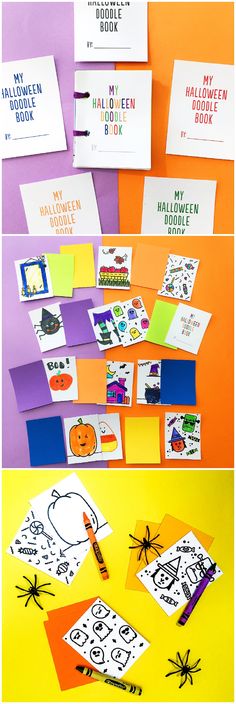 the halloween book is open and ready to be used as a craft project for kids