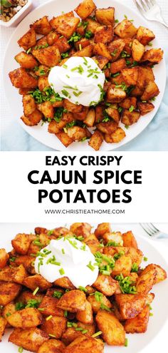 Easy Crispy Cajun Spice Potatoes, potatoes, cajun potatoes, potato, taters Cajun Supper Ideas, Vegan Louisiana Recipes, Cajun Roasted Potatoes, Sides For Cajun Chicken, Sides For Cajun Food, Cajun Inspired Recipes, Cajun Sweet Potatoes, Vegetarian Creole Recipes, Cajun Potatoes Recipe