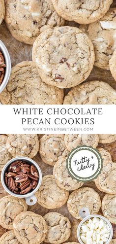 white chocolate pecan cookies are the perfect treat for any holiday party or special occasion