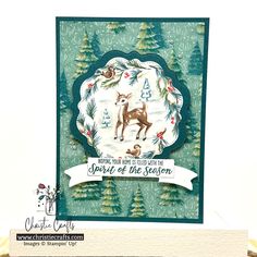 Season Of Giving, Greeting Card Craft, Tree Stamp, Designer Series Paper