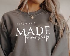 Christian Shirt Design Ideas, Worship Shirts, Study Anatomy, Modest Christian Clothing, Christian Outfits, Motivational Clothing, Christian Sublimation