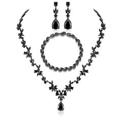 PRICES MAY VARY. High Quality Material: This Black Women's Jewelry Set is crafted with AAA Cubic Zirconia. High Polished, Black Plated. Hypoallergenic, and Shiny Forever. Perfect to keep as a Halloween Party, Wedding Prom Coslpay Jewelry. Our Costume Jewelry Set is suitable for almost all Of Sensitive Skin. Hypoallergenic and Shiny Forever. Our Jewellery are suitable for almost all Of Sensitive Ears. Jewellery Set Size : The Size of this Sterling Silver Studs is : 1.2cm * 3.2cm. The Heart Pendan Masquerade Outfit, Rhinestone Halloween, Costume Jewelry Sets, Black Costume, Women's Jewelry Sets, Women Necklace, Black Jewelry, Jewellery Set, Party Jewelry