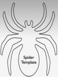 the spider template is shown in black and white