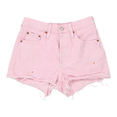 Description:Vintage Levis 501 pink denim shorts, fit a UK size 6 - mid rise with a 26" waist. Size conversion: US Size: 2EU Size: 34IT Size: 38 RISE TYPE: Mid RiseWAIST: 26 inches / 66cmsINSEAM: 3 inches / 8cmsRISE: 10 inches / 25cmsGENDER: womens CONDITION: good - marks on the front and back as pointed out.STYLE: denim shortsERA: 1990sCOLOUR: pinkFABRIC: cotton Mid-rise Fitted Pink Shorts, Mid-rise Pink Jeans For Summer, Pink Mid-rise Jeans For Summer, Vintage Pink Jeans For Spring, Casual Mid-rise Pink Jean Shorts, Pink Mid-rise Casual Jean Shorts, Casual Pink Mid-rise Jean Shorts, Pink High Waist Jean Shorts, Pink Fitted Jean Shorts