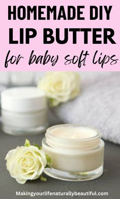 Makeup & Beauty // DIY lip butter. Diy Honey Lip Gloss, Whipped Lip Butter, Diy Lip Oil Recipe, Whipped Soap Diy, Gloss Diy, Butter At Home