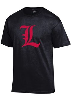 Show off your team pride in this Louisville Cardinals Black Old English Short Sleeve T Shirt! This Louisville Short Sleeve Tee features a screenprint of Old English L logo on chest. Make sure everyone knows you root for the Cardinals with this Black Louisville T Shirt. Let's Go Cardinals! Screen printed graphic on chest, Tag-free heat transfer neck label, Double-needle stitched hemmed sleeves and bottom, Athletic Fit, Set-in neck rib, Shoulder-to-shoulder taping, C logo on left sleeve, Preshrunk Black Cotton T-shirt With Team Logo, Collegiate Black T-shirt For Sports Season, Collegiate Black T-shirt With Team Name, Collegiate Black T-shirt With Letter Print, Black T-shirt With Team Logo, Black College T-shirt With Team Logo, Black Fan Gear T-shirt With Text Print, Black T-shirt With Text Print For Fans, Black Cotton Sports Fan T-shirt