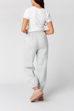 These are the coziest, cuddly sweatpants! A seasonal must have! Wide elastic & drawstring waistband Thick & cozy Side pockets Elastic cuffs Fabric content - Polyester, Cotton - Hand wash Trendy Joggers With Comfort Waistband, Trendy Joggers With Comfort Waistband For Loungewear, Trendy Loungewear Joggers With Comfort Waistband, Cozy Sweatpants With Ribbed Waistband, Trendy Sweatpants With Elastic Cuffs For Jogging, Comfy Sweatpants With Elastic Cuffs For Lounging, Basic Sweatpants With Elastic Waistband For Lounging, Comfy Bottoms With Ribbed Cuffs For Leisure, Comfy Leisure Bottoms With Ribbed Cuffs