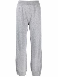 Light grey cashmere tapered-leg cashmere trousers from BARRIE featuring high waist, elasticated waistband and ribbed cuffs. | Barrie Tapered-Leg Cashmere Trousers Cashmere Trousers, Uzun Boy, Denim Dungarees, Black Trousers, Jd Williams, Black Blazer, Sport Pants, Active Wear For Women, Tapered Legs