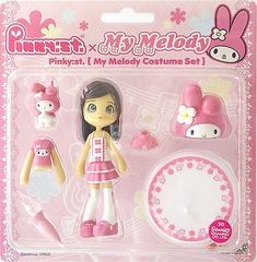 Hello Kitty Toys, 일본 패션, Figure Anime, Hello Kitty My Melody, Doll Set, Fete Anime