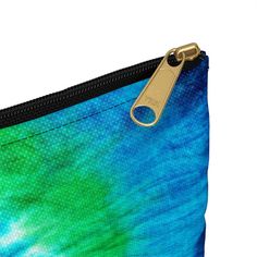 Blue tie dye beach bag. Our flat pouches vary from small to large and can be used for pretty much anything. They make excellent pencil cases and cosmetic travel bags. They are constructed from a durable material with a zipper closure. .: 100% Polyester .: Multiple sizes .: Flat corners .: Non-woven white or black laminate inside Portable Green Rectangular Cosmetic Bag, Portable Rectangular Green Cosmetic Bag, Rectangular Tie Dye Bag For Everyday Use, Tie Dye Rectangular Bag For Everyday Use, Rectangular Tie-dye Bag For Daily Use, Daily Use Rectangular Tie Dye Bag, Daily Use Tie-dye Rectangular Bag, Portable Green Cosmetic Bag For Personal Use, Portable Green Cosmetic Bag