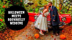 Everyone wants something a little bit different at their wedding. Something original, creative and fun! Tasha and Craig created exactly that when they married on Halloween. A spellbinding wedding like no other; take a look at their day for all of the best Halloween, rockabilly, steampunk and 50s inspired wedding ideas. 50s Inspired Wedding, Rockabilly Wedding, Autumnal Wedding, Creative Ideas, Wedding Inspiration, Wedding Ideas, Take That, Halloween, The Originals