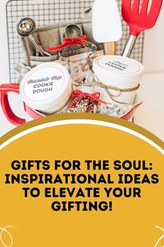 the words gifts for the soul inspirational ideas to elevate your gifting in gold