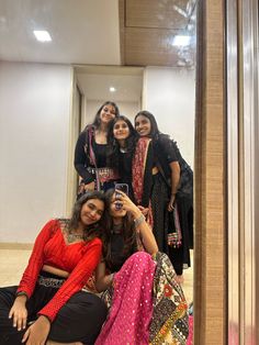 Garba Poses With Bestie, Dandiya Aesthetic, Hide Photo, Indian Fits, Navratri Garba, Hidden Photos