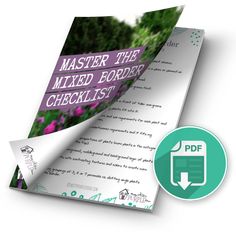 a folded paper with the text master the mixed border checklist