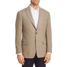 For A Look That's As Versatile As Your Social Calendar, Look No Further Than The Robert Graham Randall Sport Coat. The Tailored-Fit Blazer Is Crafted From A Basketweave Fabric To Deliver Comfort, Ease Of Movement, And A Modern Aesthetic. Notched Lapel. Two-Button Closure, Four-Button Cuffs. Two Front Flap Pockets; Left Chest Welt Pocket; Two Interior Chest Pockets. Side Vents. Jacket Is Fully Lined. Condition: New With Tags Size: 46 Regular Color: Oatmeal Material Composition: 96% Wool, 4% Cashm Beige Long Sleeve Tweed Jacket For Semi-formal Occasions, Tailored Beige Tweed Jacket For Business Casual, Beige Notch Lapel Tweed Jacket For Business, Beige Linen Sport Coat For Business Casual, Beige Notch Lapel Tweed Jacket For Business Casual, Beige Tweed Jacket With Welt Pockets For Business, Semi-formal Beige Long Sleeve Tweed Jacket, Beige Wool Sport Coat For Semi-formal Occasions, Beige Linen Tweed Jacket For Fall