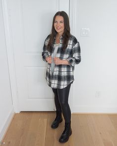 how to style black combat boots in winter | plaid shacket | Houston Fashion Blog Lady in Violet Style Black Combat Boots, White Cami Tops, Houston Fashion, Plaid Shacket, Winter Plaid, Black Combat Boots, Causal Outfits