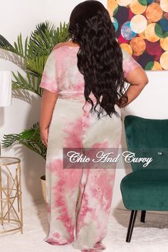 Polyester% 96 Spandex% 4 Chic And Curvy, Grey Tie Dye, Top And Pants Set, Grey Tie, Tie Top, Tie Dye Print, Off Shoulder Dress, Final Sale, Pants Set