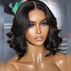 pre bleached knots short loose body bob wig Wig Cap Hairstyles, Body Wave Bob, Lace Frontal Bob, Short Hair Lengths, Layered Cut, Human Virgin Hair, Raw Hair, Body Wave Wig, Lace Material