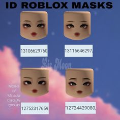 the instructions for how to make an id roblox mask with no makeup on