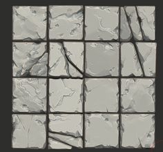 the tile is made up of many different shapes and sizes, including one for each square