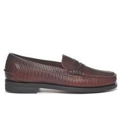 Your favorite loafer’s jazzy cousin Classic Business Loafers With Woven Sole, Classic Formal Moccasins With Woven Sole, Elegant Slip-on Moccasins With Woven Sole, Classic Loafers With Woven Sole And Almond Toe, Classic Moccasins With Woven Sole And Round Toe, Elegant Slip-on Loafers With Woven Sole, Classic Slip-on Loafers With Woven Sole, Classic Leather Loafers With Woven Sole, Elegant Loafers With Woven Sole And Round Toe