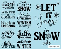 some type of lettering that says let it snow