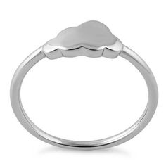 Top of ring height: 6.3mm

Top of ring width: 10.8mm

Band width: 1.6mm

Shank width: 1.5mm



Metal: 925 sterling silver

Plating: rhodium plated

Finish: high polish Silver 14k White Gold Signet Promise Ring, 14k White Gold Silver Signet Ring, Stainless Steel Ring With Polished Finish For Promise, Stainless Steel Silver Stackable Rings, White Gold Midi Rings With Polished Finish For Promise, White Gold Midi Promise Rings With Polished Finish, Silver Rings For Men, Cloud Ring, Silver Cloud