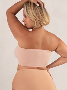 Truekind® Convertible Strapless Bandeau Bra Stretch Tube Top With Built-in Bra And Full Coverage, Bra-friendly Stretch Tube Top With Full Coverage, Versatile Strapless Tube Top Bra Friendly, Strapless Bras, Strapless Bandeau, Bandeau Bra, Strapless Bra, Body Types, Convertible