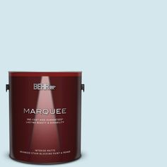 BEHR MARQUEE 1 gal. #520E-1 Coastal Mist Matte Interior Paint and Primer in One Behr Marquee Paint, Flat Exterior, Behr Premium Plus, Behr Marquee, Paint Keys, No More Drama, Hidden Colors, Matte Paint, Flat Paint