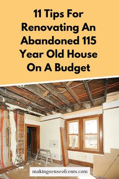 11 Tips For Renovating An Abandoned 115 Year Old House On A Budget. Here is how to save money when renovating a fixer upper - an abandoned 115 year old house. Renovating on a budget, fixer upper homes, is possible! #renovation #fixerupper Remodeling A House On A Budget, Old House Remodel On A Budget, Remodeled Historic Homes, Remodeling Home Ideas Fixer Upper, 100 Year Old House Renovation Ideas Kitchen, Old House Bedroom Remodel, Abandoned Home Renovation, Renovating Old Homes Budget, Flipping Old Houses