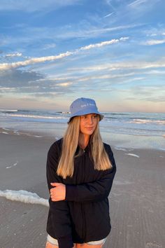 The most adorable beach bucket hat that is perfect for a sunny beach day. The ocean blue color with the adorable "Keep It Beachy" lettering makes it the perfect beach hat. Hat For Beach