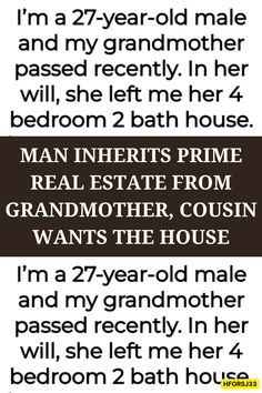 an ad for real estate from grandmother counn wants the house