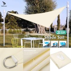 an image of shade sail for outdoor furniture