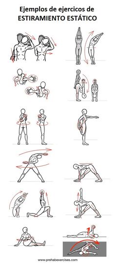 the instructions for how to do an exercise in front of a white background with red and black