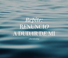 the words reptile renuncio a dudar demi are in white on blue water